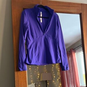 lululemon athletica Vibrant Purple Half-Zip Sweatshirt